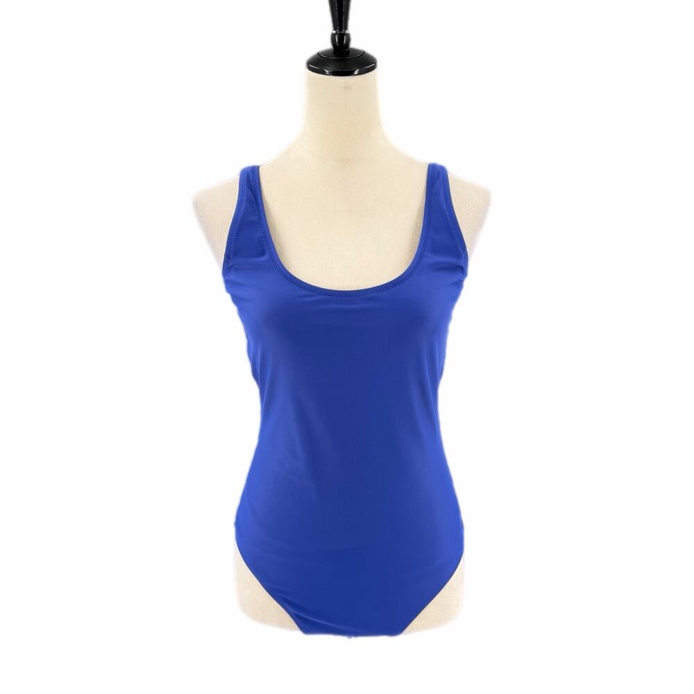 Old Navy TALL Royal Blue One Piece Pool Beach Simple Summer Vacation Swimsuit